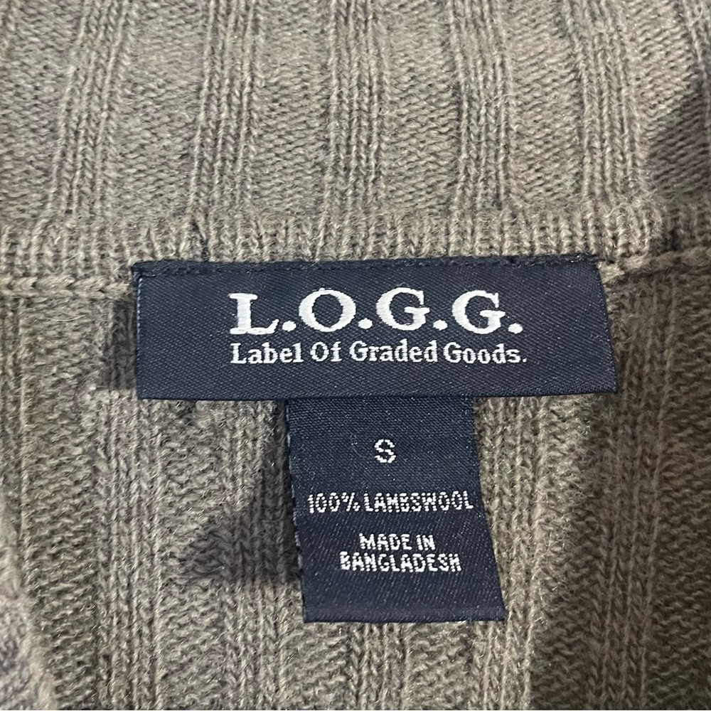 Label of graded goods 100%lambs wool green sweater size small - Picture 5 of 8